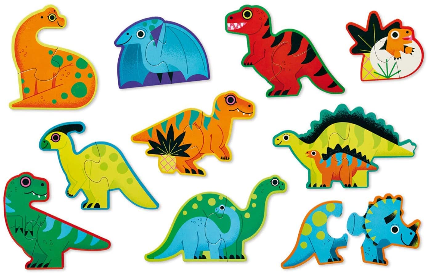 LET'S BEGIN 2-PC PUZZLE DINOSAUR