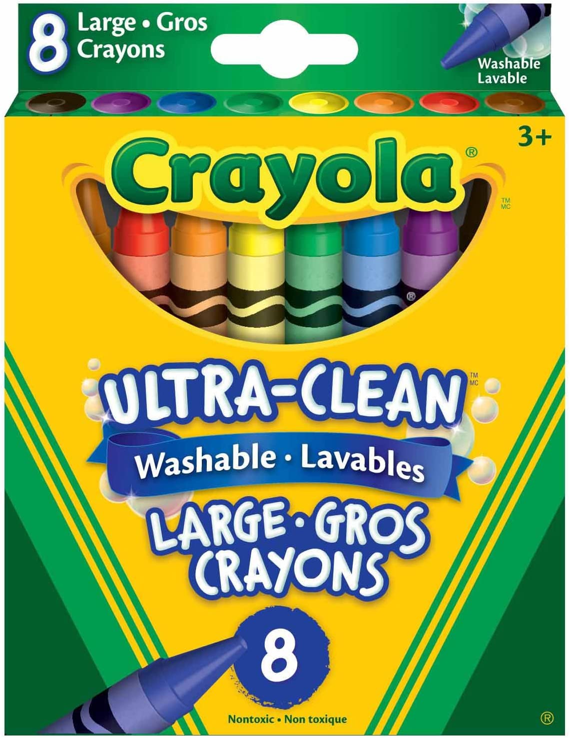 CRAYOLA LARGE WASHABLE CRAYONS