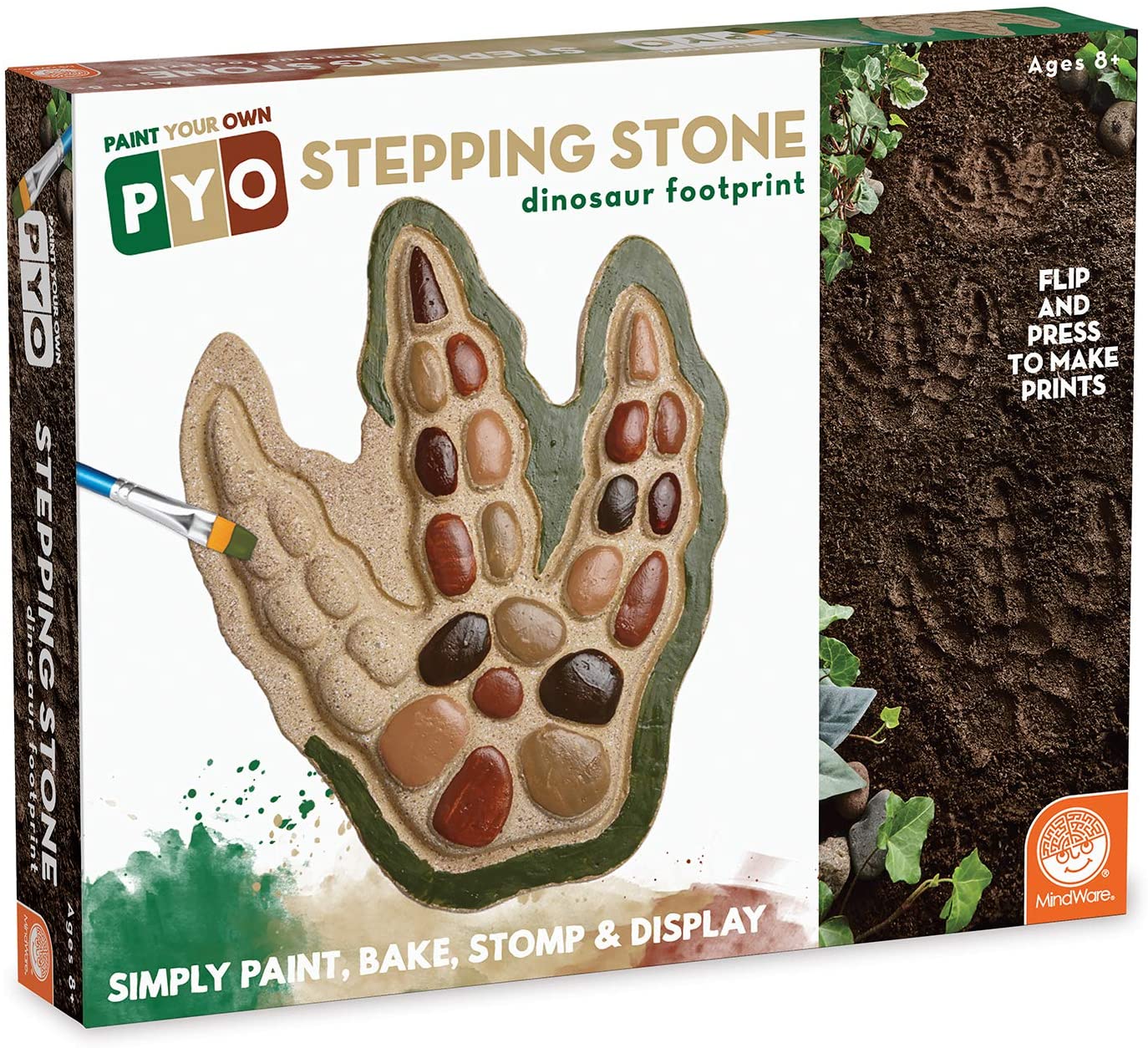 PAINT YOUR OWN STEPPING STONE: DINOSAUR