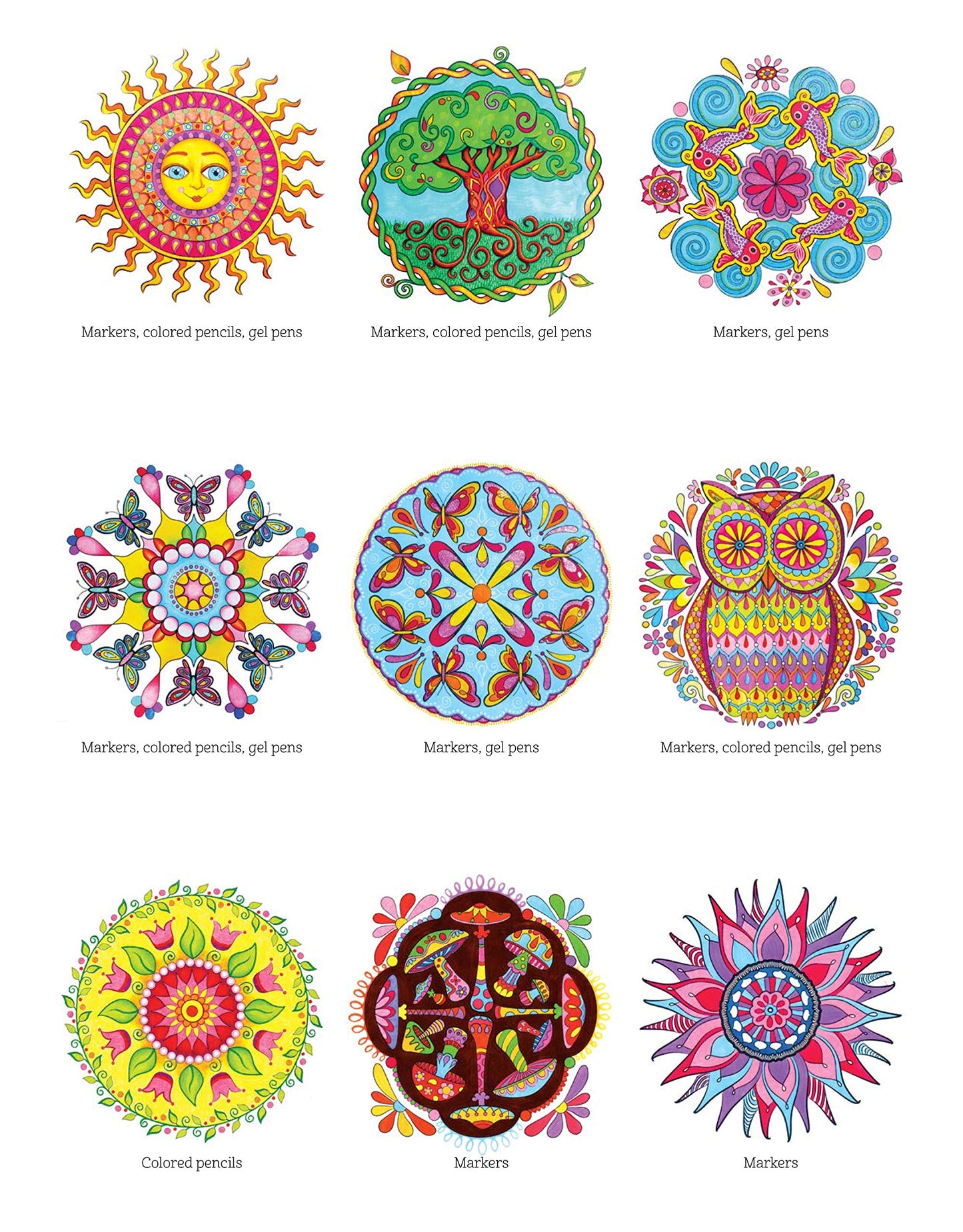 NATURE MANDALAS COLOURING BOOK