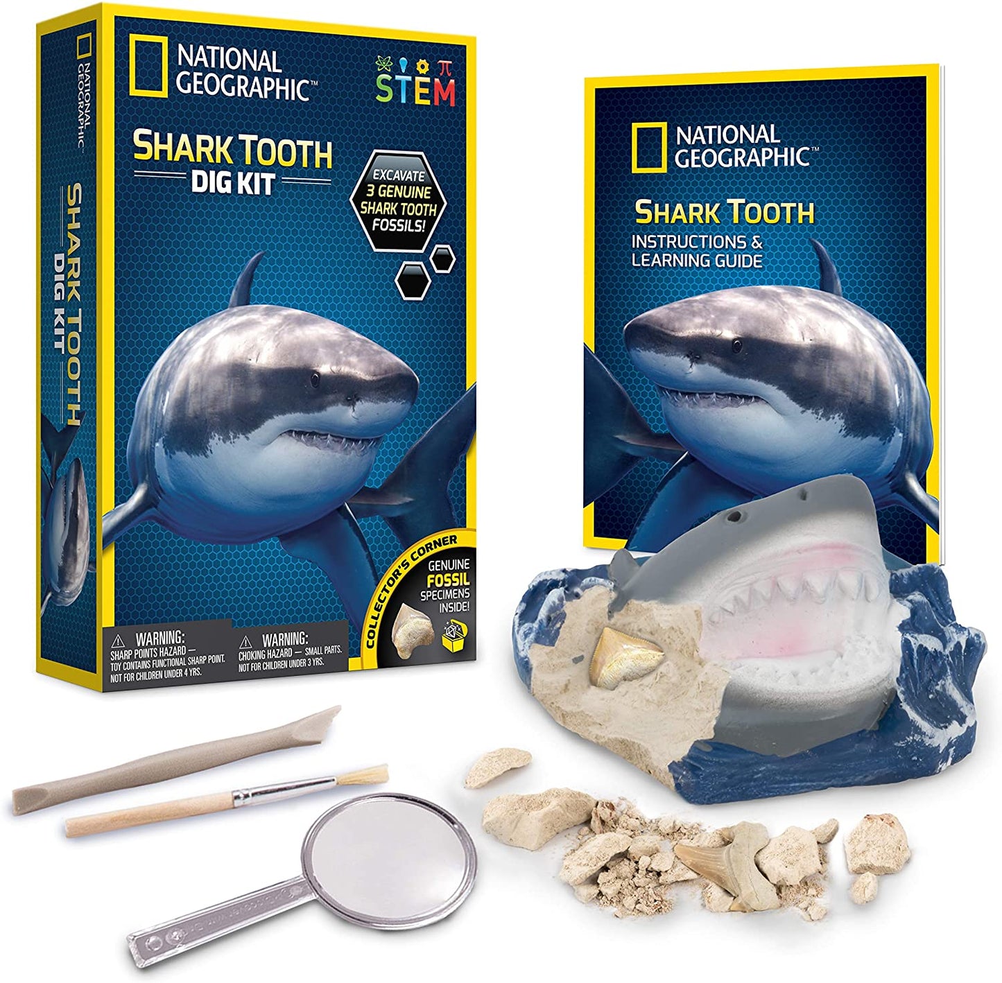 NATIONAL GEOGRAPHIC SHARK TEETH DIG KIT