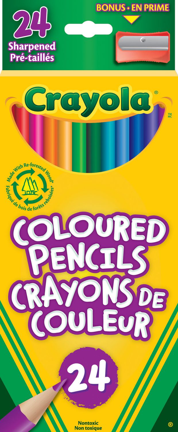CRAYOLA COLORED PENCILS 24 CT