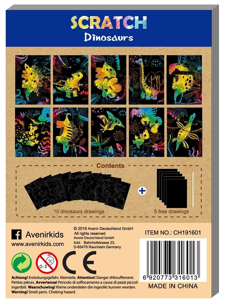 MINI SCRATCH BOOK DINOSAURS