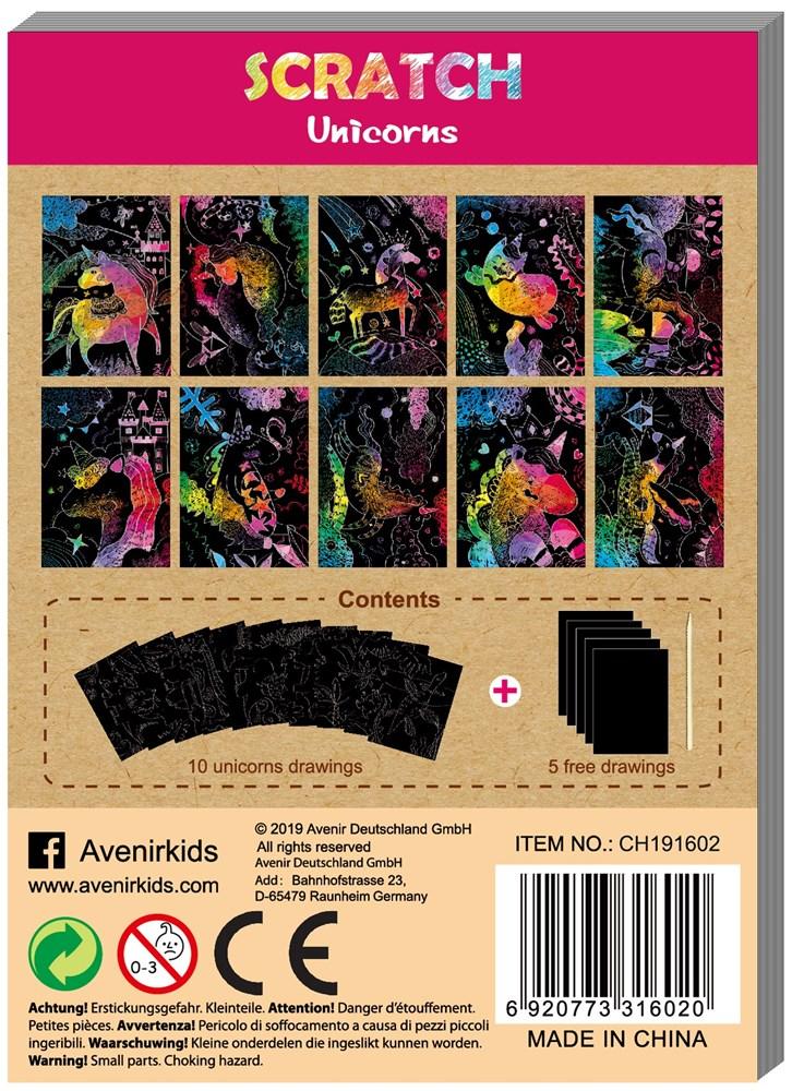 MINI SCRATCH BOOK UNICORNS