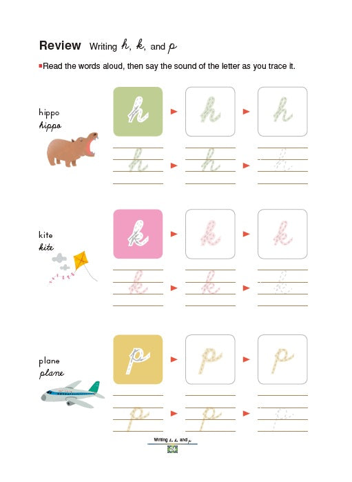 KUMON AGES 6.7.8 CURSIVE WRITING LETTERS