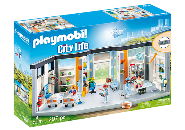 PLAYMOBIL FURNISHED HOSPITAL WING