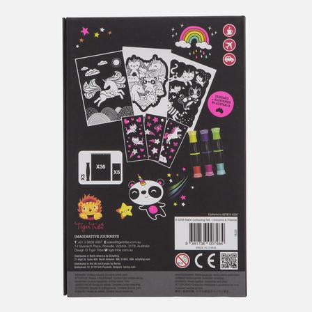 NEON COLOURING SET - UNICORNS AND FRIENDS