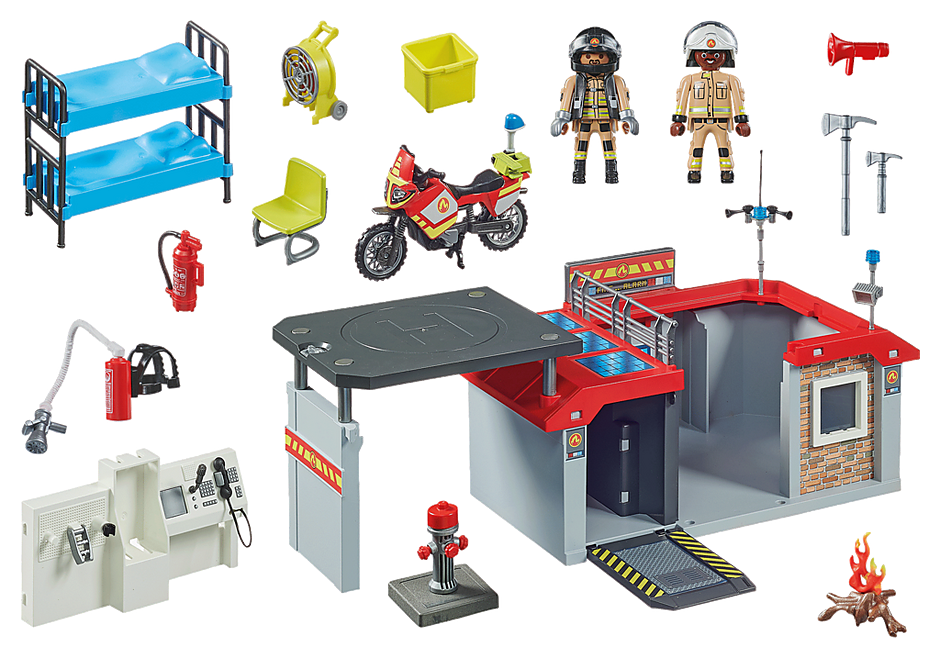 PLAYMOBIL FIRE RESCUE TRUCK