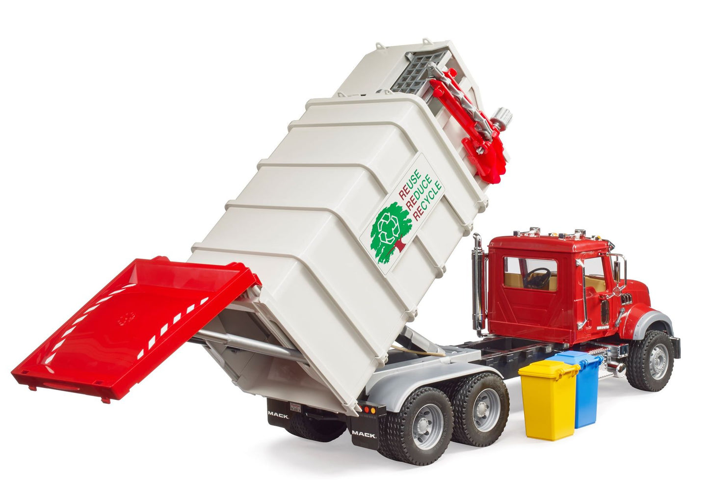 BRUDER SIDE LOADING GARBAGE TRUCK