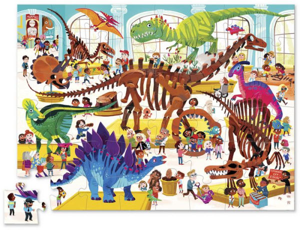 CROCODILE CREEK A DAY AT THE DINOSAUR MUSEUM - 48 PIECES