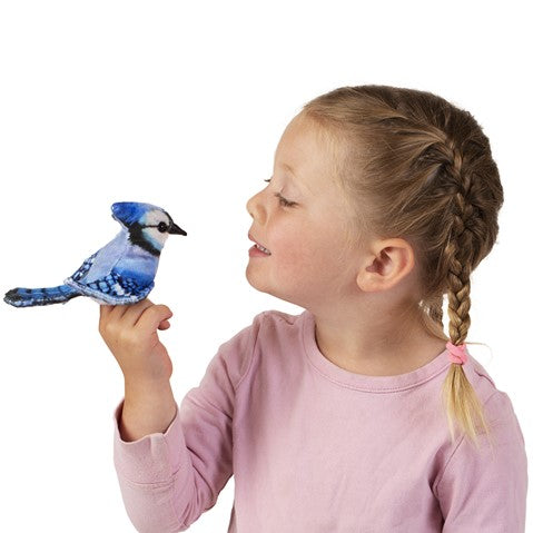 FOLKMANIS: BLUE JAY FINGER PUPPET