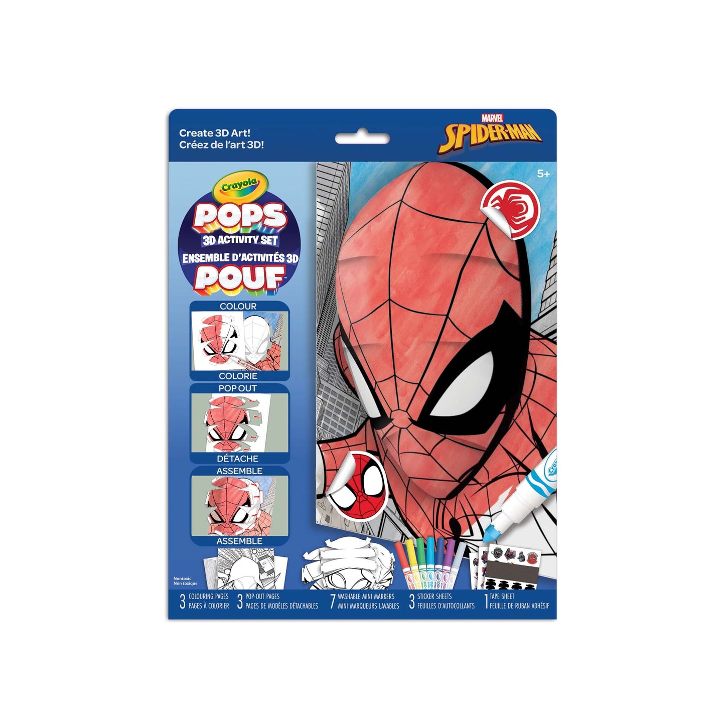 CRAYOLA POPS 3D ACTIVITY SPIDERMAN