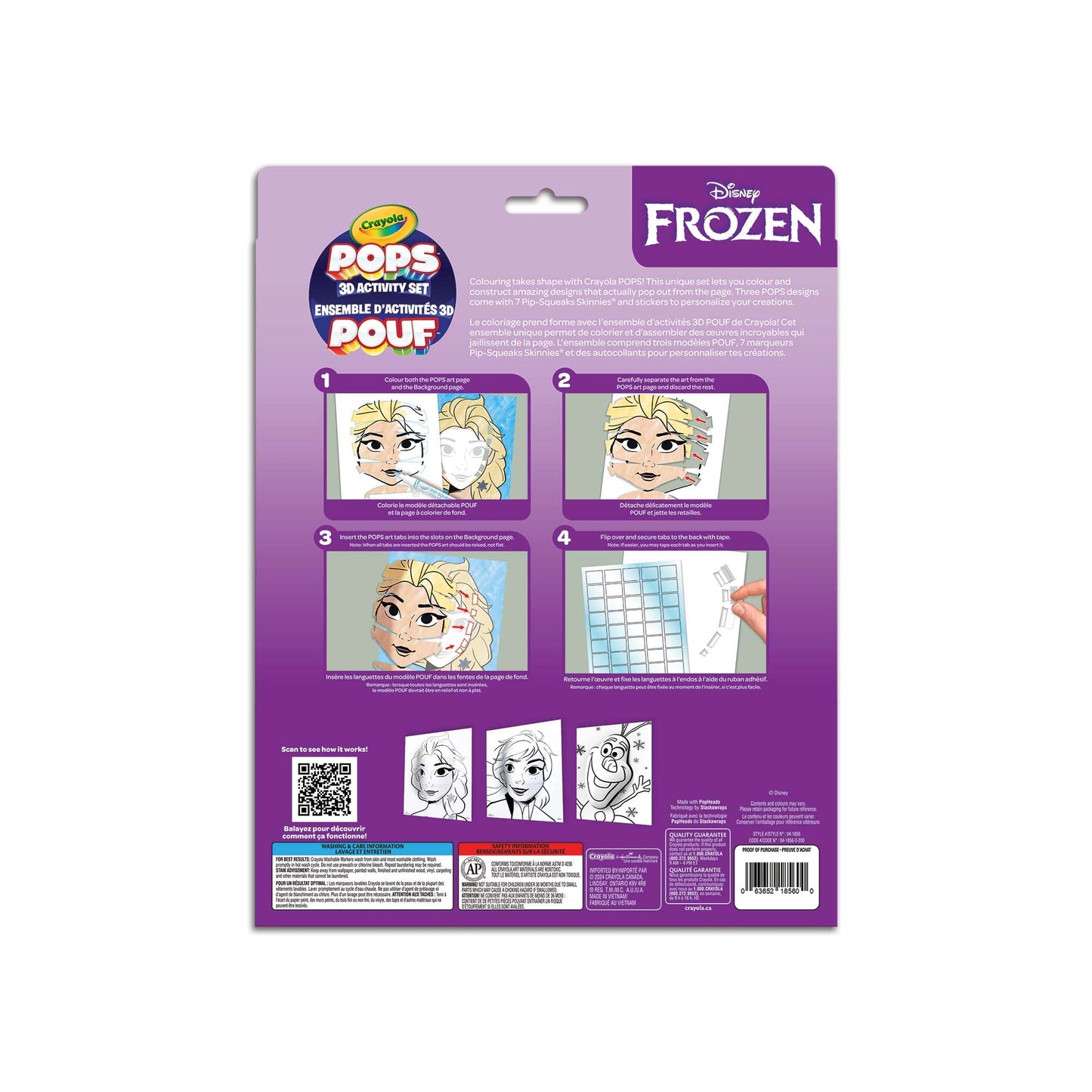 CRAYOLA POPS 3D ACTIVITY FROZEN