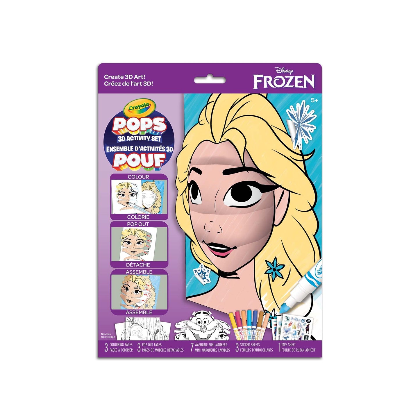 CRAYOLA POPS 3D ACTIVITY FROZEN