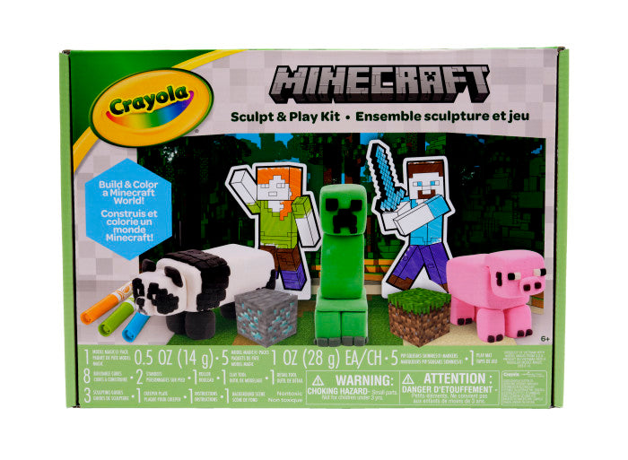 CRAYOLA MINECRAFT SCULPT & PLAY CRAFT KIT