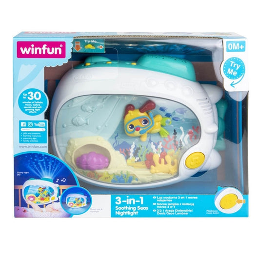 WINFUN 3-IN-1 SOOTHING SEAS NIGHTLIGHT