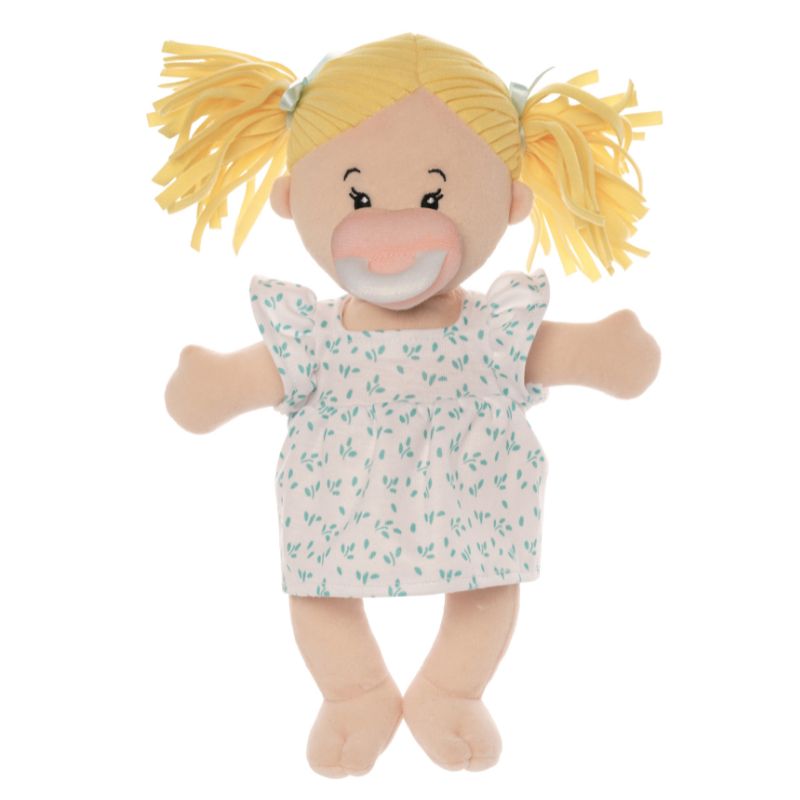 LOVE, STELLA PEACH DOLL W/BLONDE PIGTAILS
