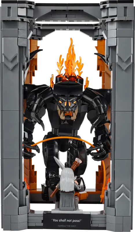 LEGO LORD OF THE RINGS BALROG BOOK NOOK