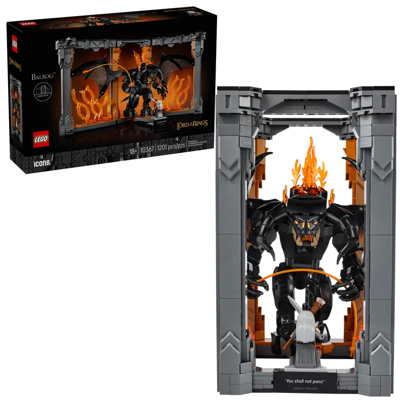 LEGO LORD OF THE RINGS BALROG BOOK NOOK