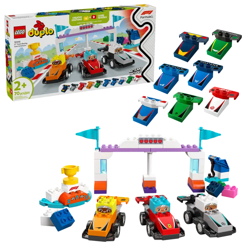 LEGO DUPLO F1 TEAM RACE CARS