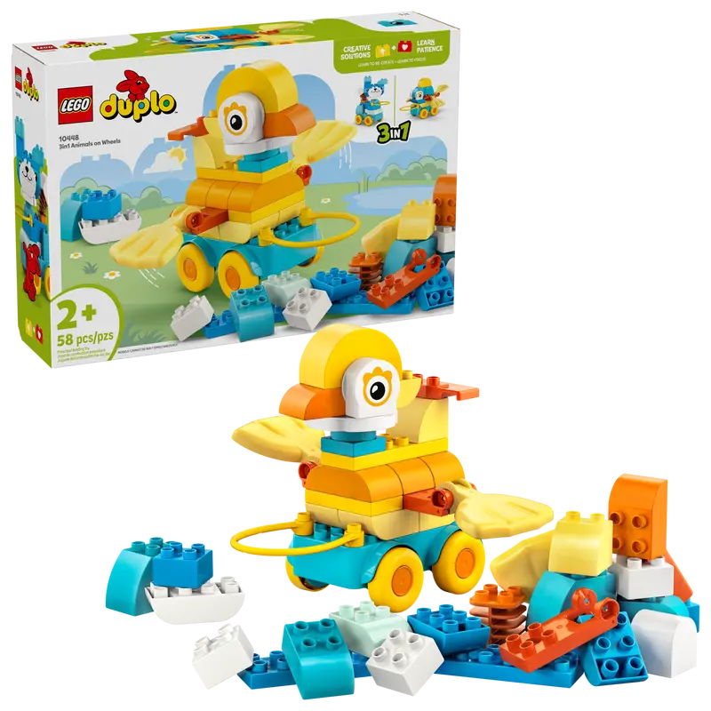 LEGO DUPLO 3-IN-1 ANIMALS ON WHEELS