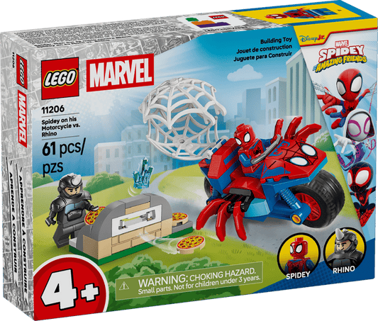 LEGO SPIDEY ON MOTORCYCLE VS. RHINO