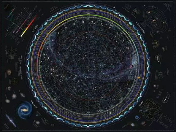 RAVENSBURGER 1500 PC MAP OF THE UNIVERSE