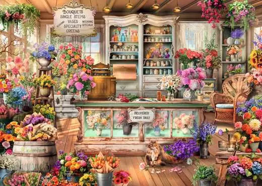 RAVENSBURG 1000 PC ALL SEASONS FLOWER SHOP