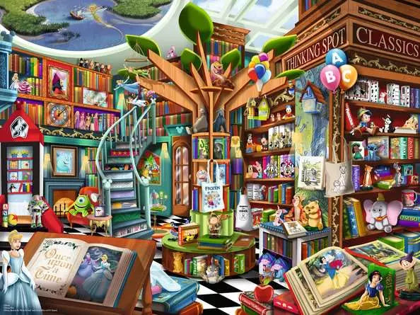RAVENSBURGER 1500 PC DISNEY BOOKSTORE OF WONDERS