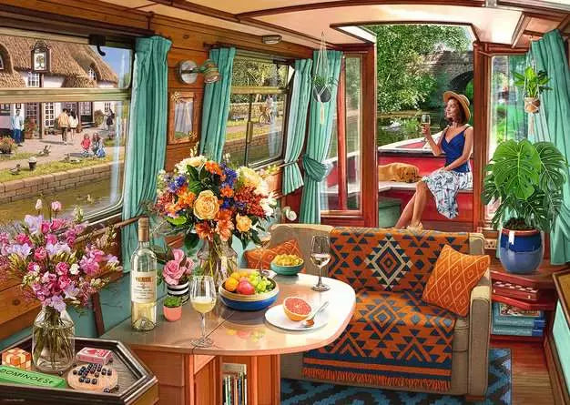 RAVENSBURGER 1000 PC CANAL BOAT