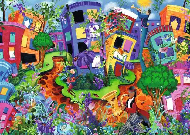 RAVENSBURGER 1000 PC LADY BUG LANE