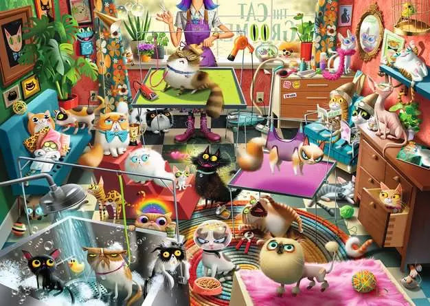 RAVENSBURGER 1000 PC THE CAT GROOMER
