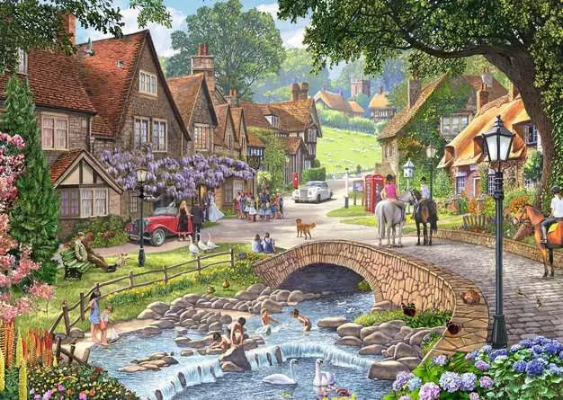 RAVENSBURGER 1000 PC LEISURE DAYS 13: LAZY DAYS BY THE STREAM