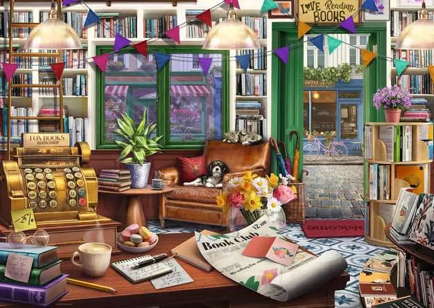 RAVENSBURGER 1000 PC ENCHANTED BOOK LOVER'S SHOP