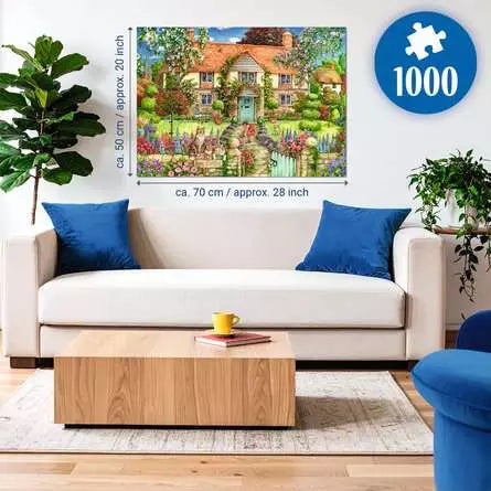 RAVENSBURGER 1000 PC ROSE COTTAGE