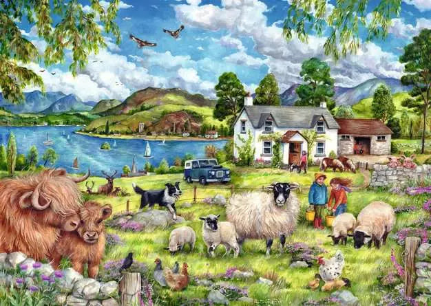 RAVENSBURGER 1000 PC COUNTRY FARM