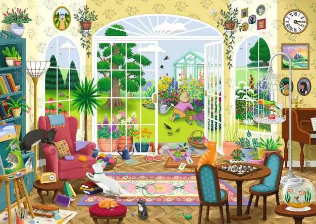 RAVENSBURGER 1000 PC SUMMER GARDEN PARLOUR