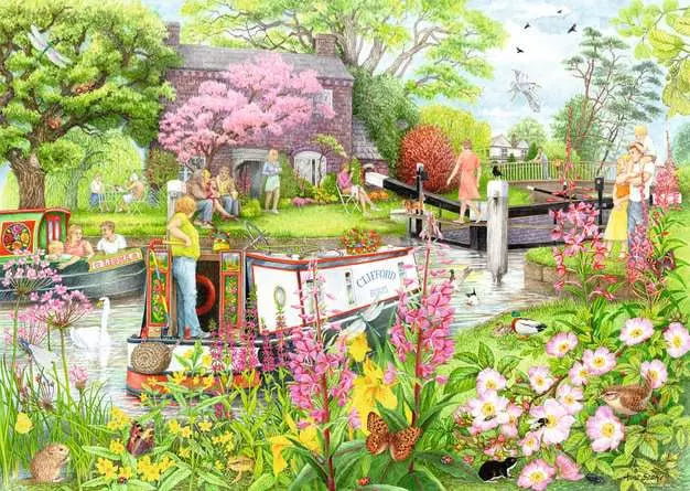 RAVENSBURGER 1000 PC COSY CAFE NO 4: RIVER CAFE