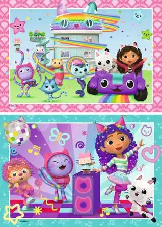 RAVENSBURGER 2 X 24 PC GABBY'S DOLLHOUSE READY TO PARTY!