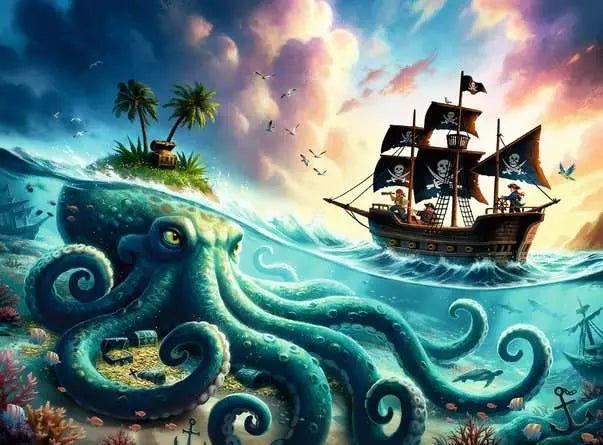 RAVENSBURGER 100 PC PIRATE TREASURE