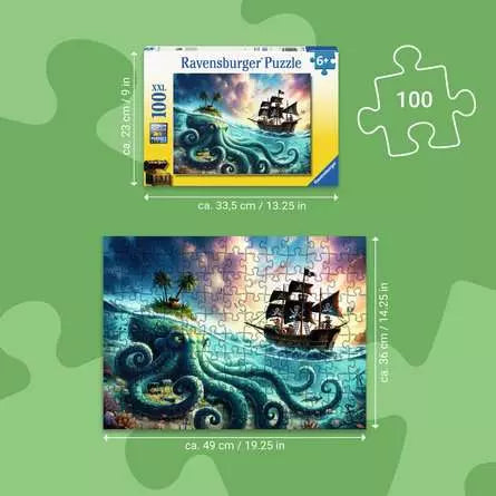 RAVENSBURGER 100 PC PIRATE TREASURE
