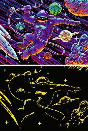 RAVENSBURGER 200 XXL OUTER SPACE ADVENTURE
