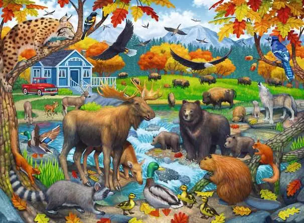 RAVENSBURGER 150 PC WILDLIFE GATHERING