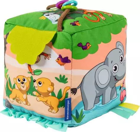 RAVENSBURGER PLAY ROLL & PLAY SOUND CUBE WILD ANIMALS
