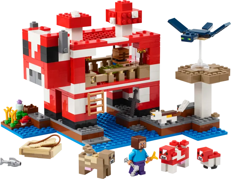 LEGO MINECRAFT THE MOOSHROOM HOUSE