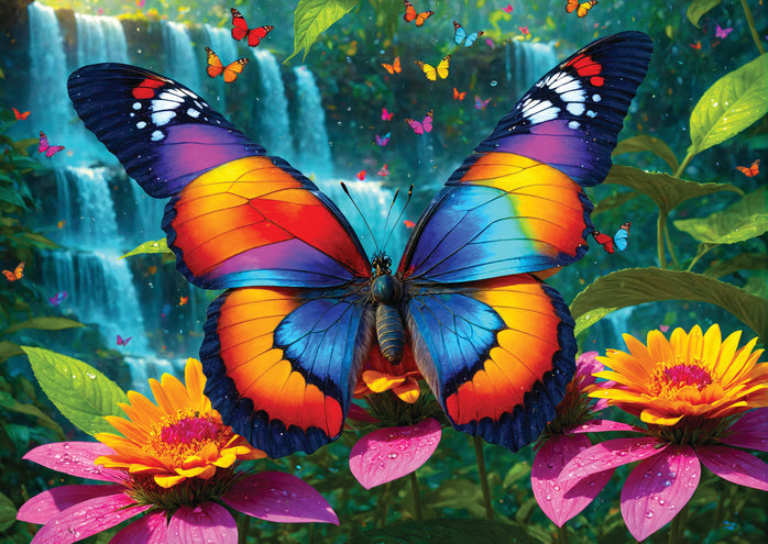 ENJOY 1000 PC BUTTERFLY IN THE FOREST