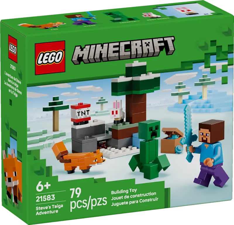 LEGO MINECRAFT STEVE'S TAIGA ADVENTURE