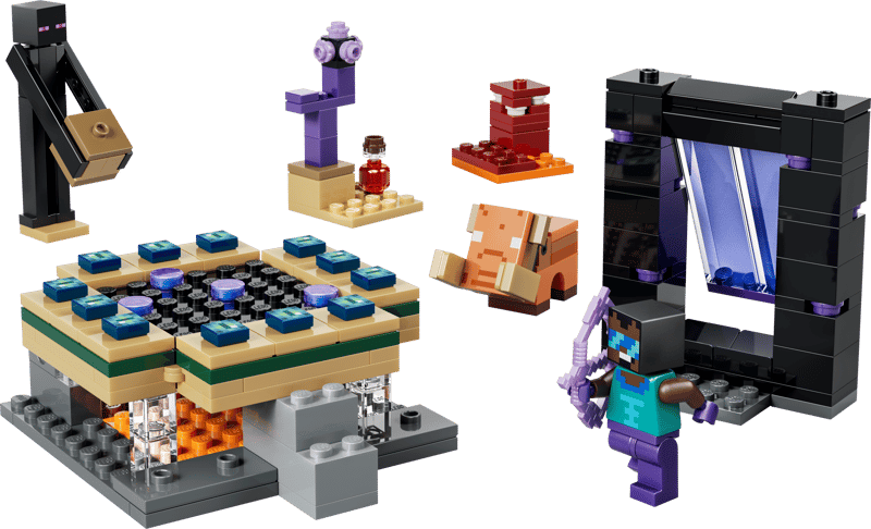 LEGO MINECRAFT NETHER & END PORTAL JOURENEY