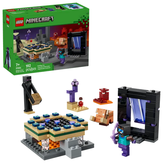 LEGO MINECRAFT NETHER & END PORTAL JOURENEY