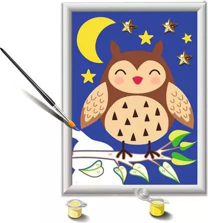 RAVENSBURGER CREART CUTE OWL PAINT BY NUMBER